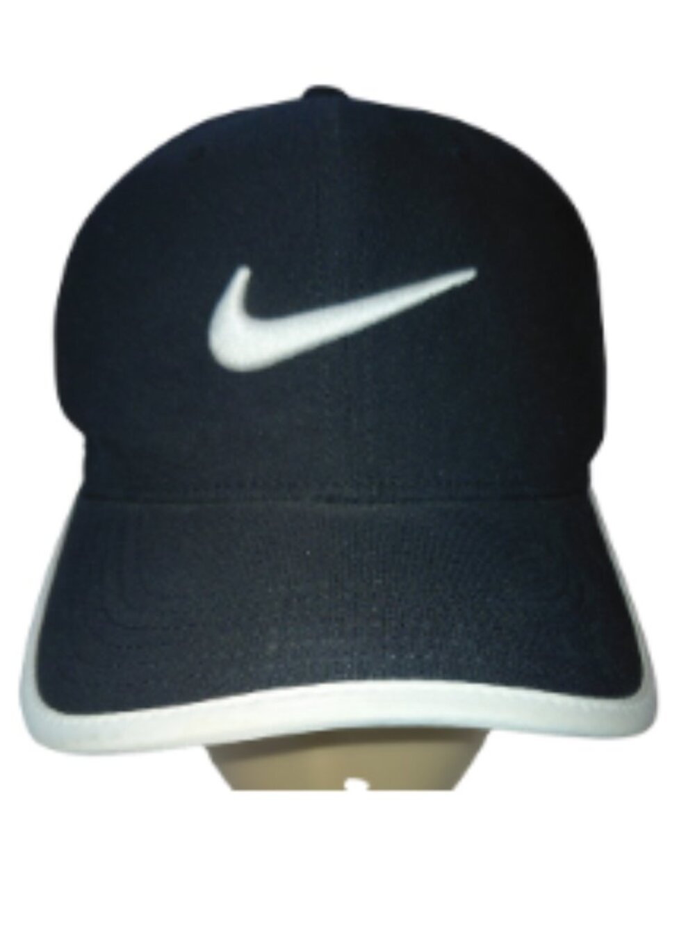 Nike Strapback Cap Mens One Size Embroidered Swoosh Logo Dri-Fit Black